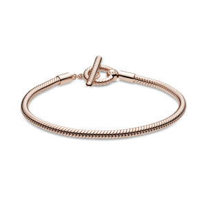 Brazalete Cadena de Serpiente con Barra T Pandora Moments