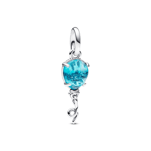 Charm Colgante Globo Cristal de Murano Azul
