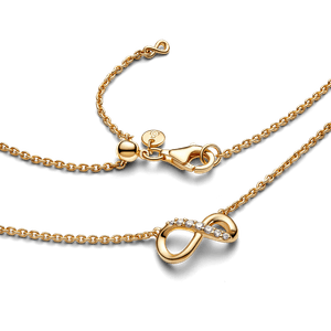 Collar Infinito Brillante Dorado