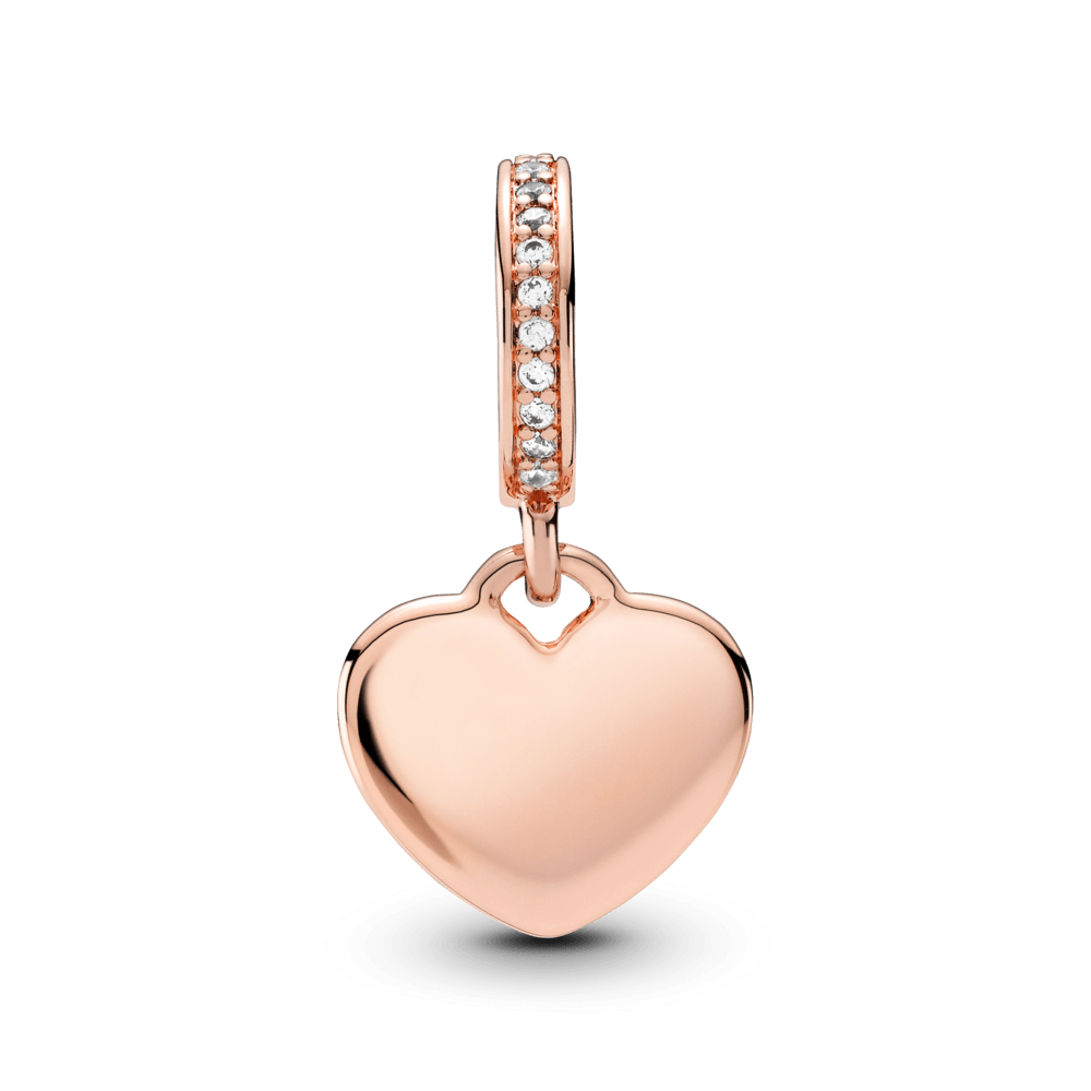Charm Dije Etiqueta de Corazón para Grabar Rosa|Pandora - Pandora™ PA ...